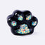 Black Rainbow Glitter Cat Paw