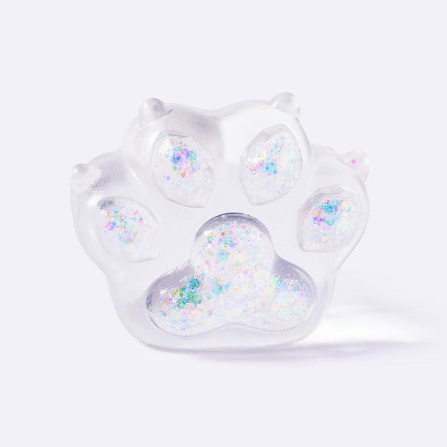 Clear Holographic Cat Paw with Claws Hover Image