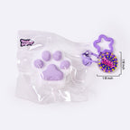 62g White-purple Paw Taba Squishy
