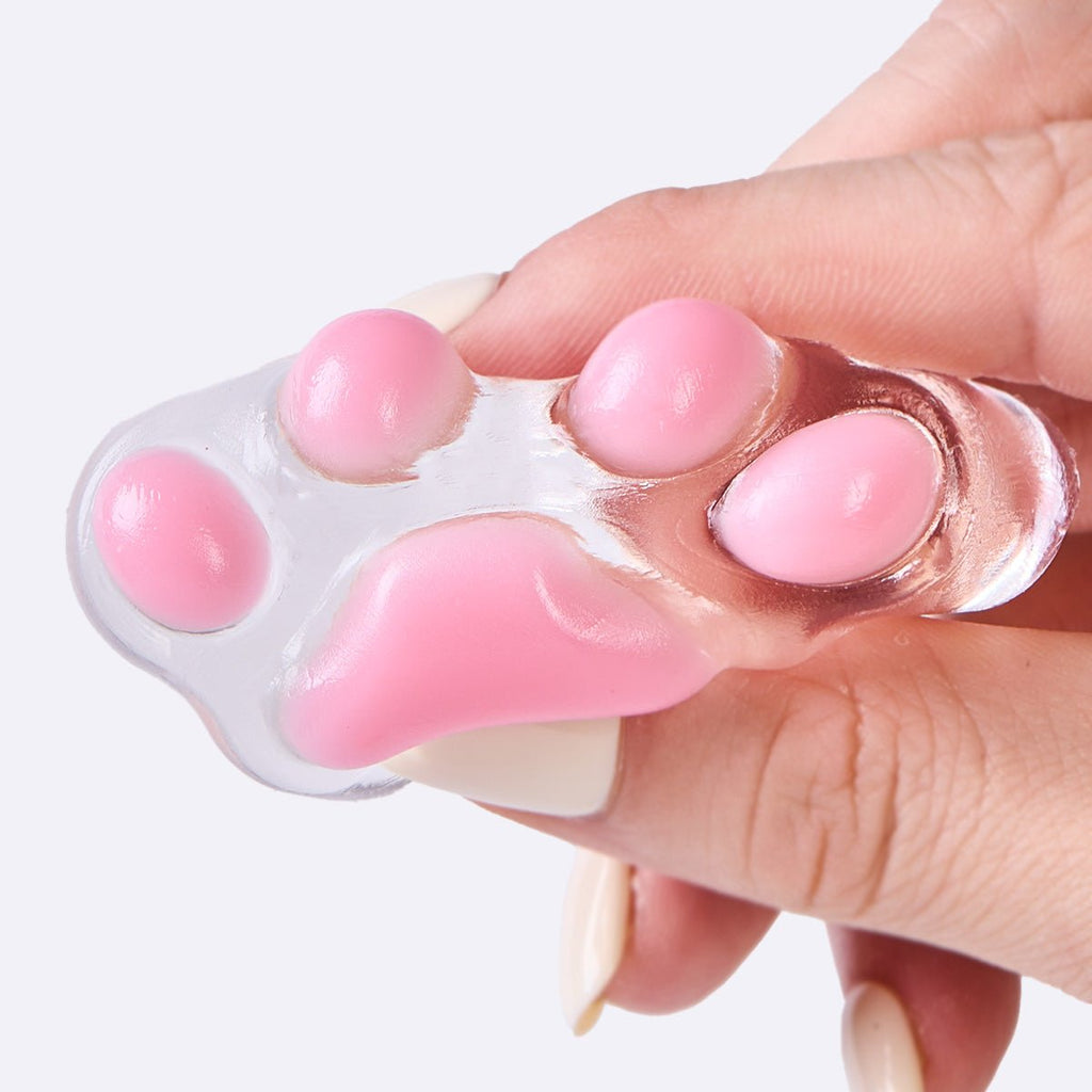 45g Transparent-pink Paw Taba Squishy