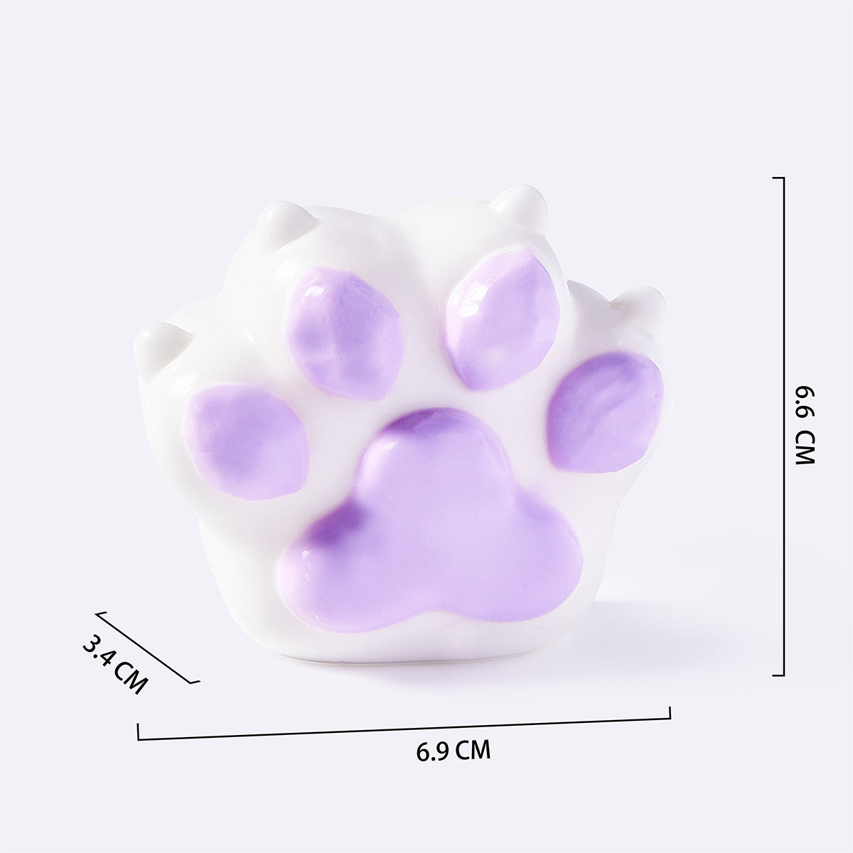 Purple Cat Paw with Claws
