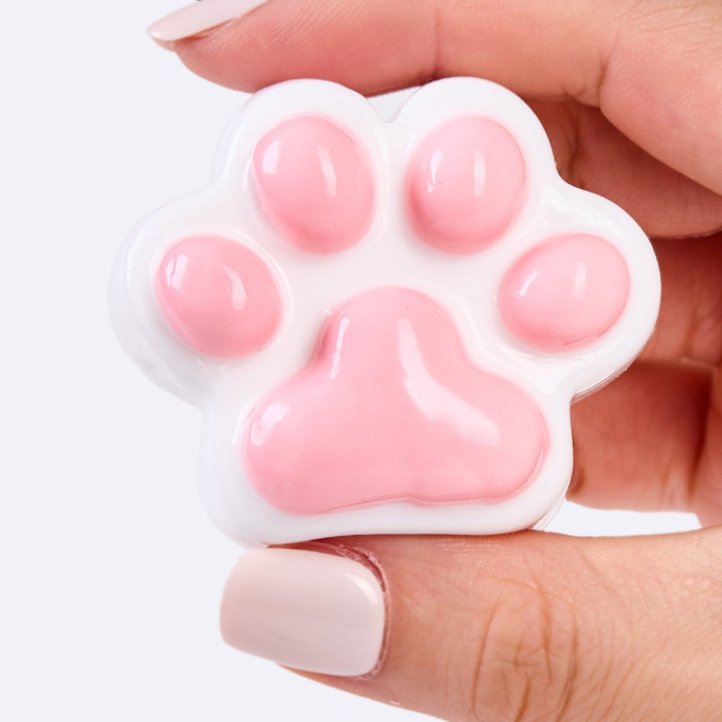 62g White-pink Paw Taba Squishy