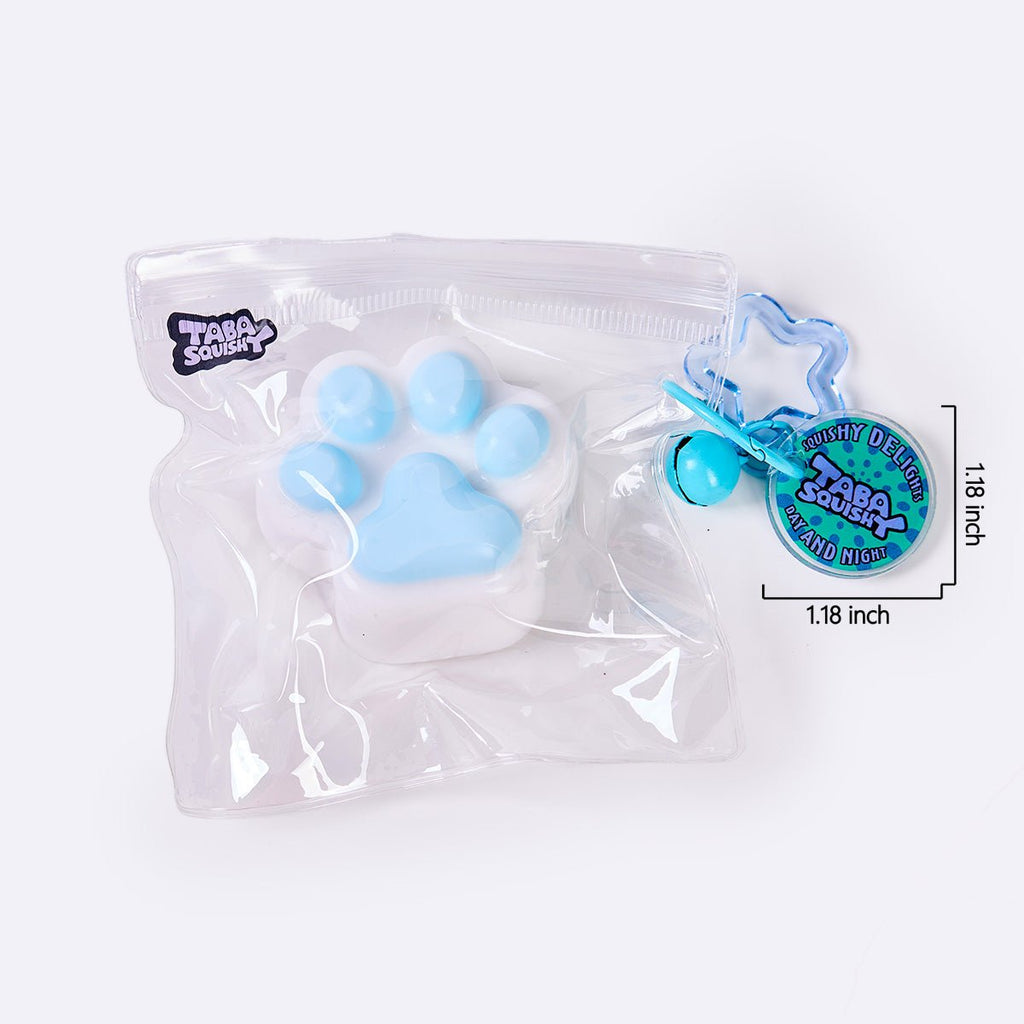 62g White-blue Paw Taba Squishy