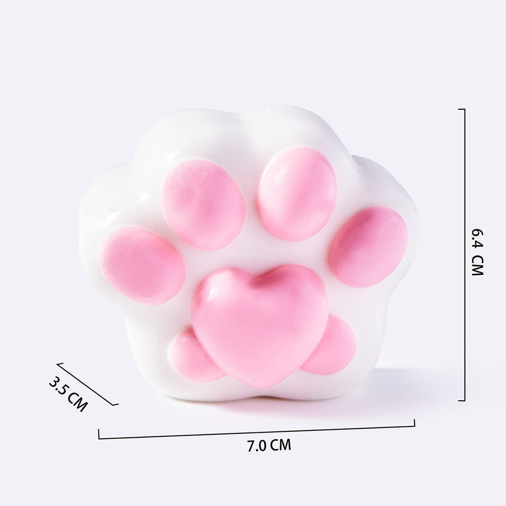Pink Heart Cat Paw