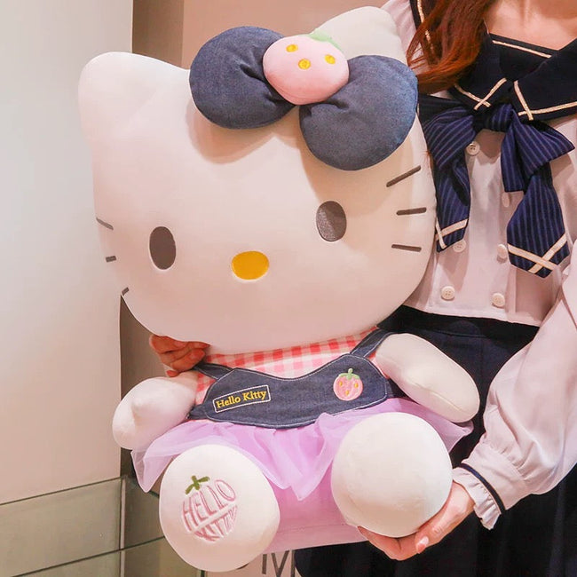 Hello Kitty - Denim Top Plushy 15” Main Image