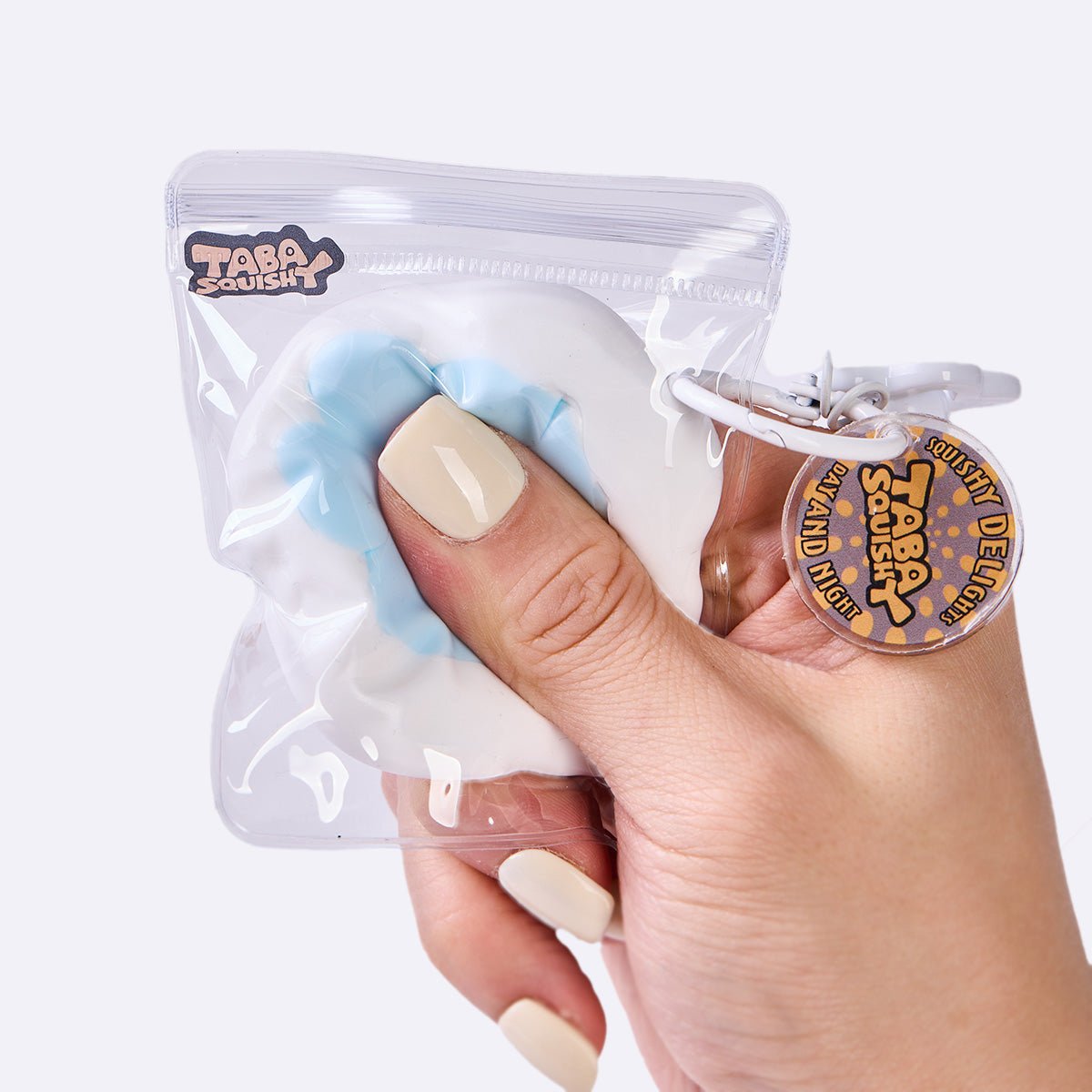 45g White-blue Paw Taba Squishy