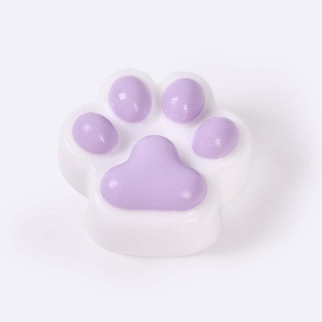 62g White-purple Paw Taba Squishy