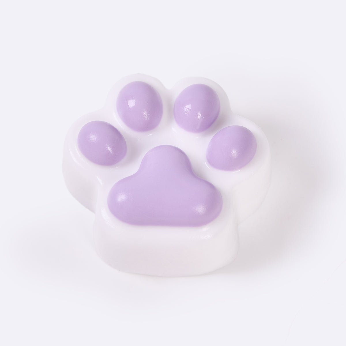 62g White-purple Paw Taba Squishy