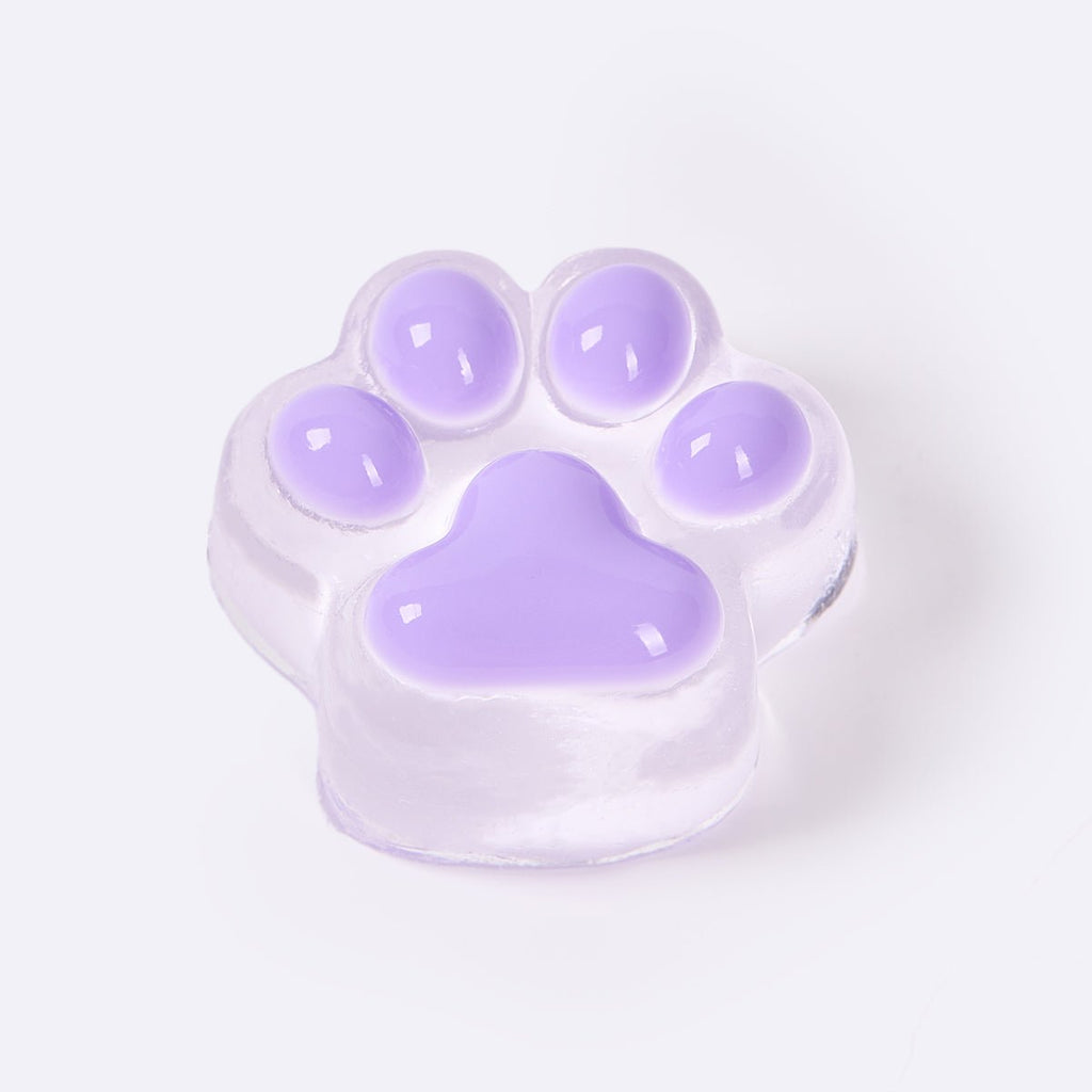62g Transparent-purple Paw Taba Squishy