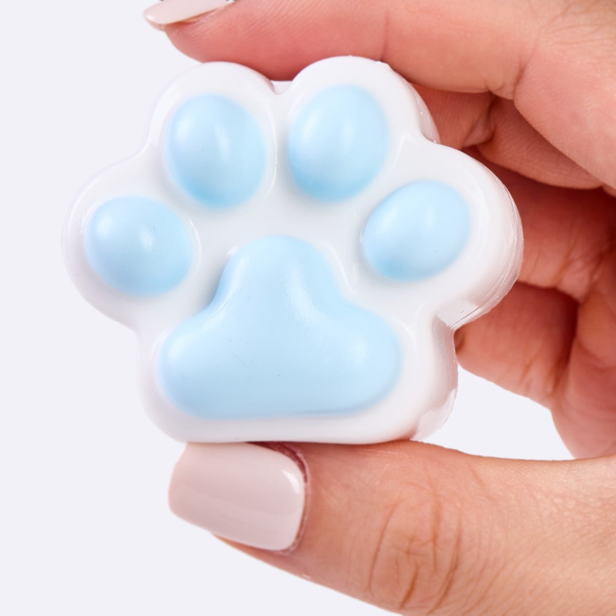 62g White-blue Paw Taba Squishy