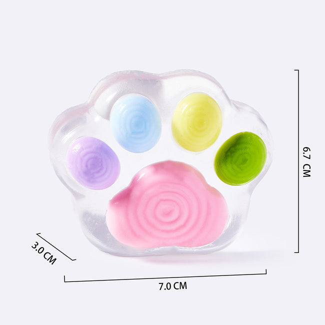 Clear Rainbow Cat Paw Main Image