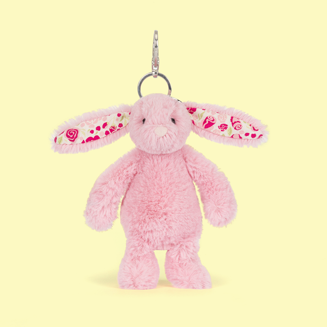 Jellycat Blushkin Blossom Bunny Bag Charm Hover Image