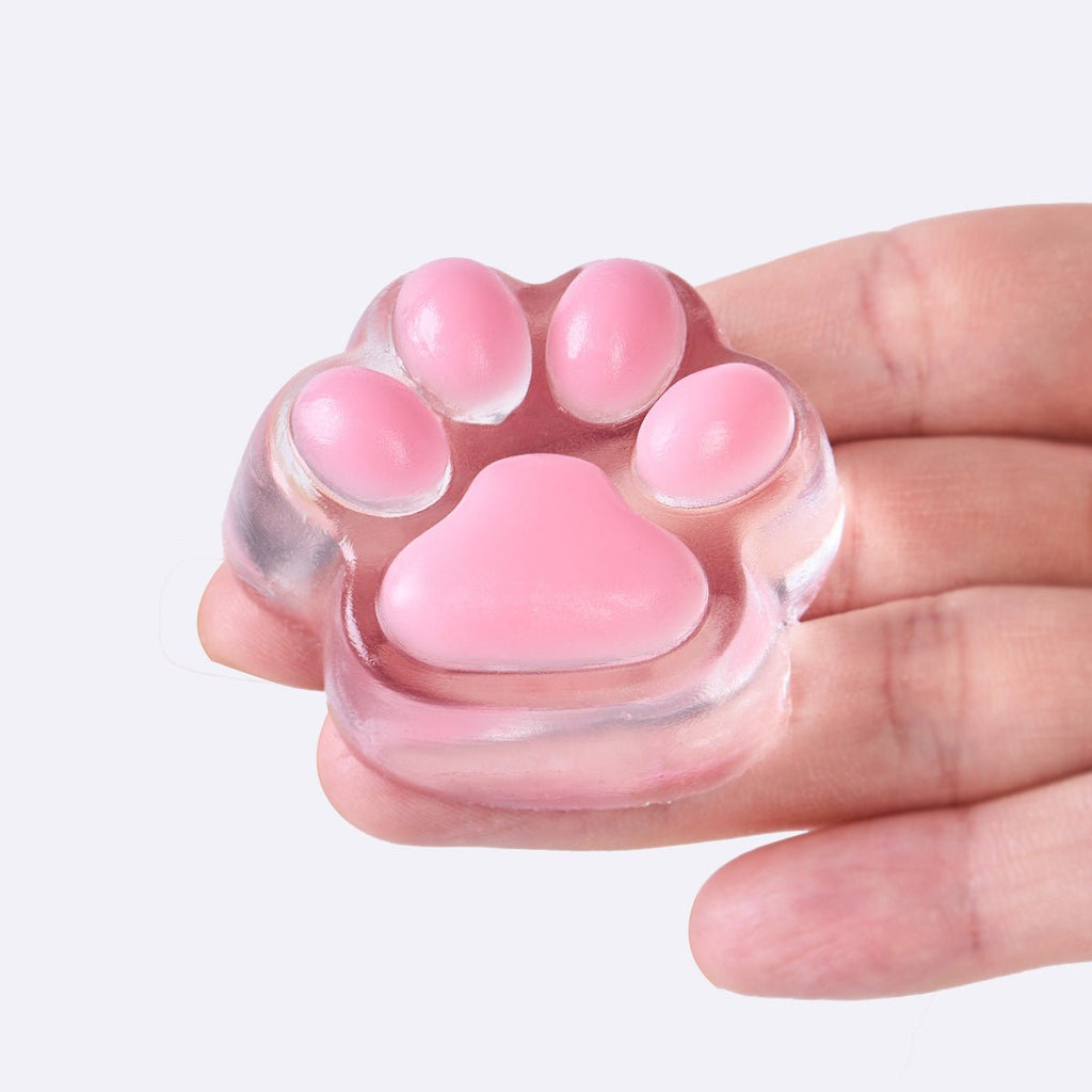 45g Transparent-pink Paw Taba Squishy