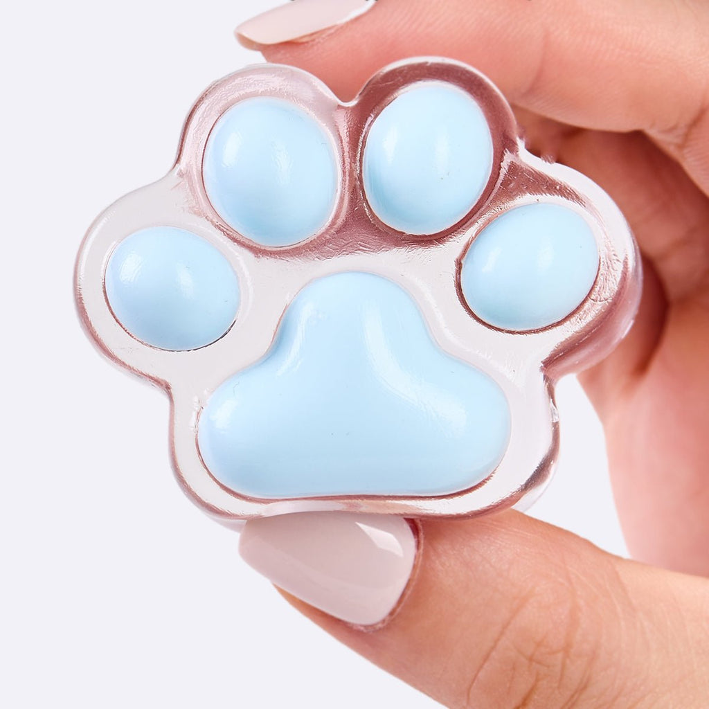 62g Transparent-blue Paw Taba Squishy