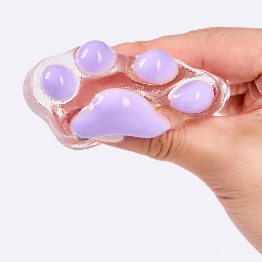62g Transparent-purple Paw Taba Squishy