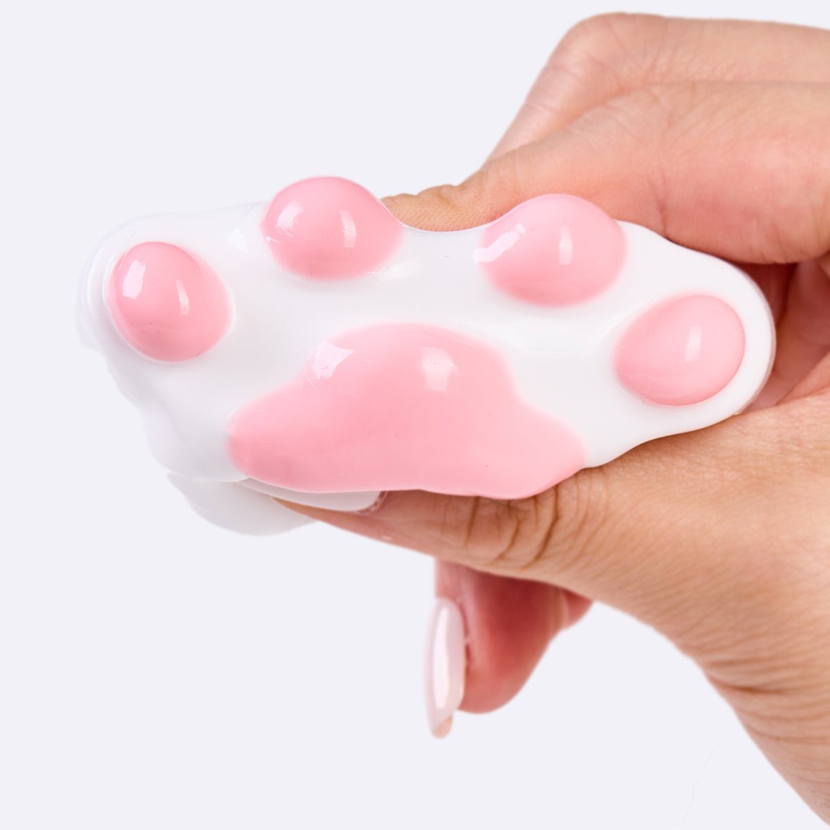 62g White-pink Paw Taba Squishy