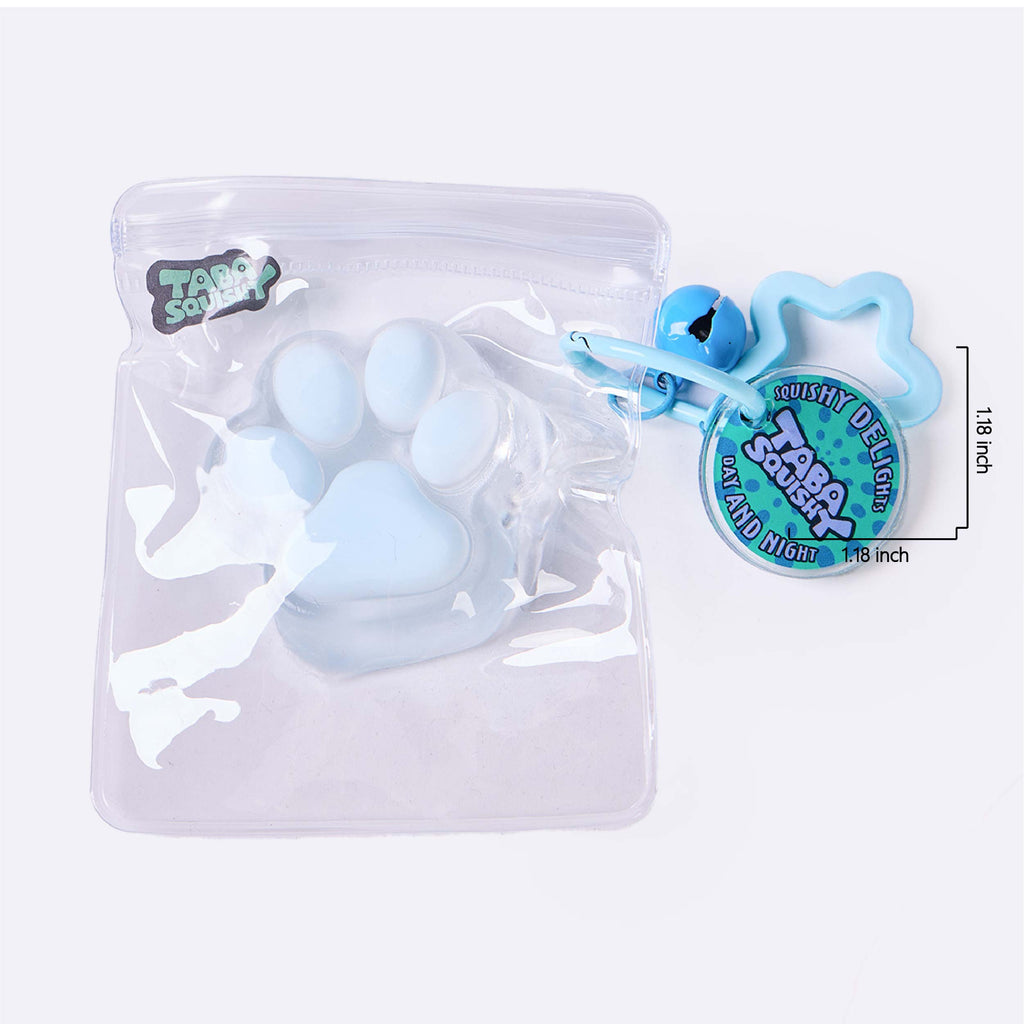 45g Transparent-blue Paw Taba Squishy