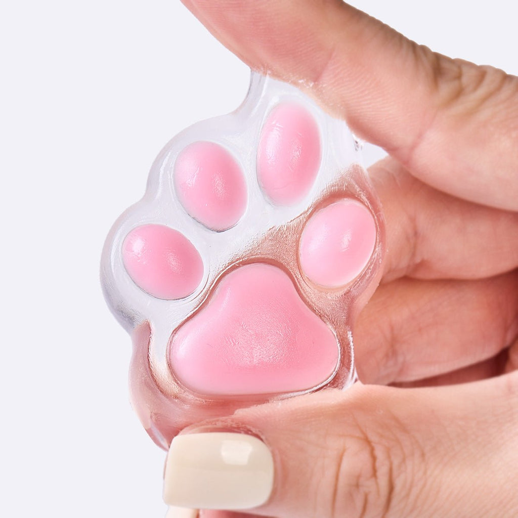 45g Transparent-pink Paw Taba Squishy