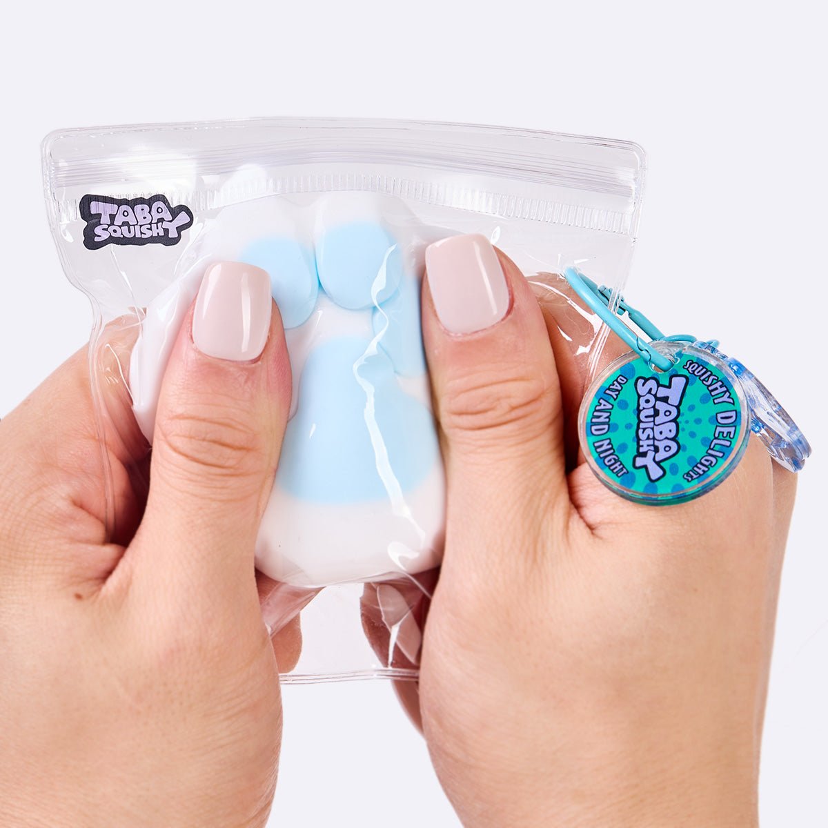 62g White-blue Paw Taba Squishy