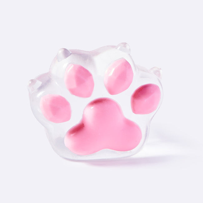 Clear Pink Cat with Claws Hover Image