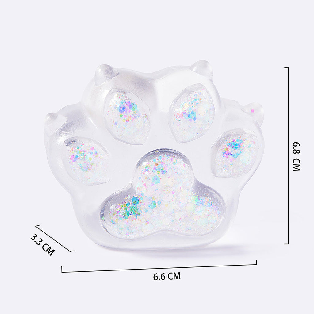 Clear Holographic Cat Paw with Claws