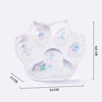 Clear Holographic Cat Paw with Claws