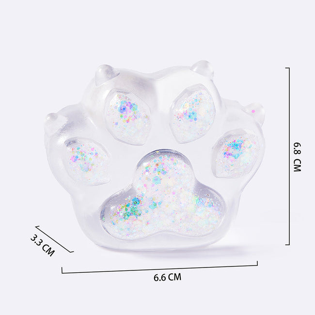 Clear Holographic Cat Paw with Claws Main Image