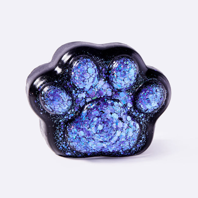 Black Blue Purple Glitter Cat Paw Hover Image