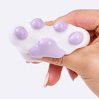 62g White-purple Paw Taba Squishy