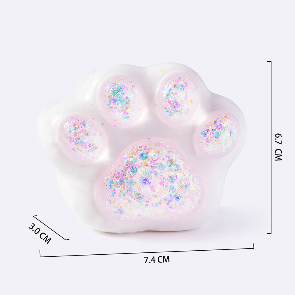 Pink Glitter Cat Paw