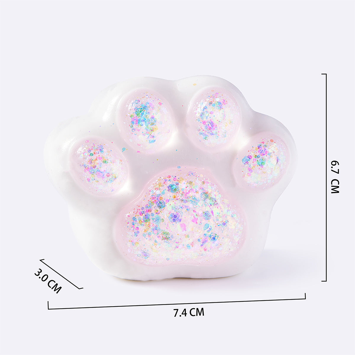 Pink Glitter Cat Paw